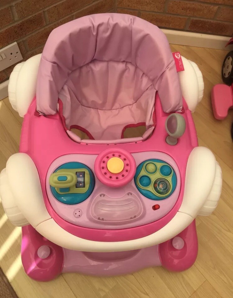 my child baby walker pink